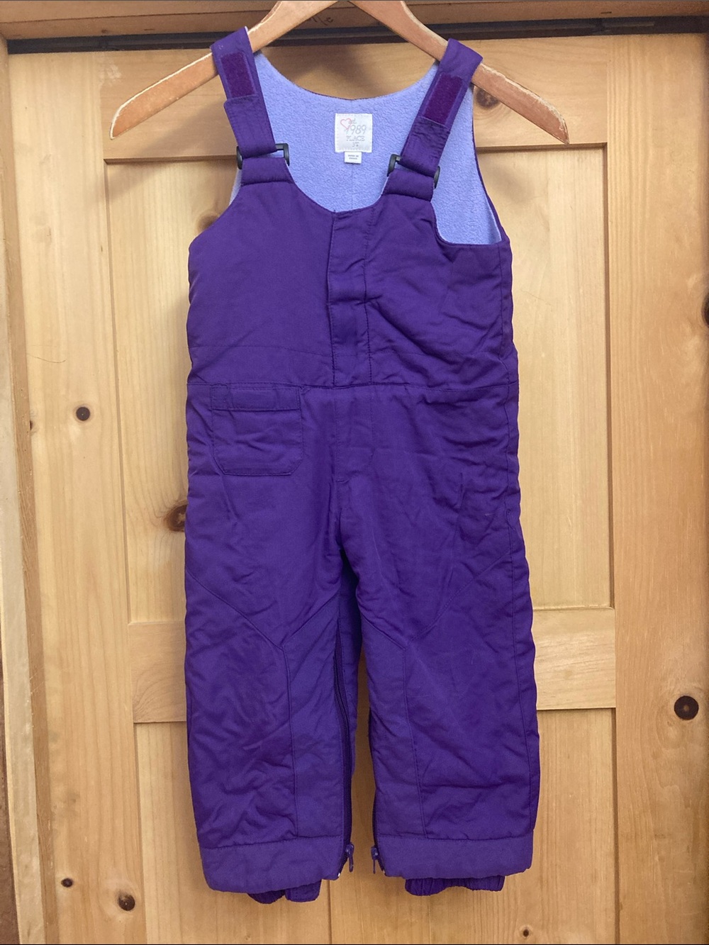 The Children's Place Purple Snow Bibs